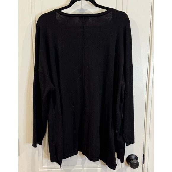 Style & Co. 4xl Black Sweater EUC Layering Fall Winter Scoop Neck Lightweight - Picture 2 of 5